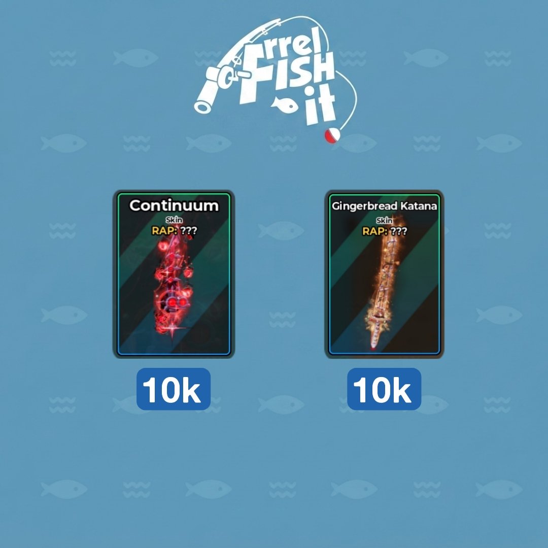 frrel16's tweet photo. wts | want to sell | skin rod
—
Continuum 10k
Gingerbread Katana 10k
—
💳 spay, gopay, seabank, avrekber fee u. (belum bikin qris merch eheh)
mt after dm, thanks^^ #zonauang https://t.co/CXDPwNlQXL