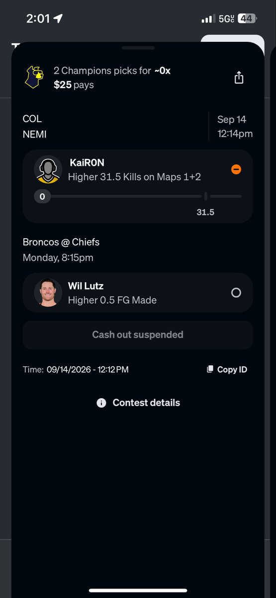propheticbets's tweet photo. @Underdog why is this 0x payout? Wouldnt that mean 0$ even if it cashes? Even if its playing for 1x it doesnt make sense https://t.co/w8Ka1OiJ77
