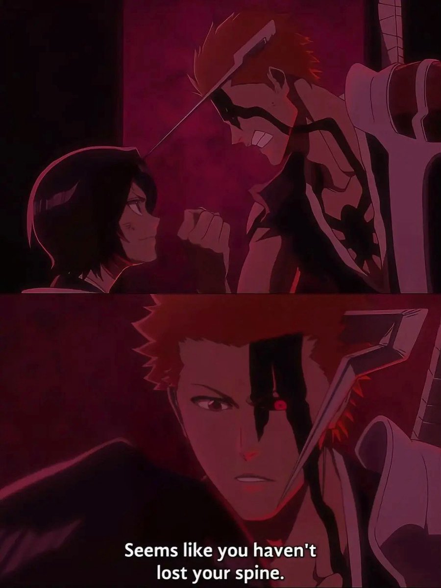 v_veritas_v's tweet photo. How Rukia was first to not stand it &amp; smiled at Ichigo right during their quarrel,&amp; even praised him in her style, which caused Ichigo a whole range of emotions in just a couple of seconds…Their eye contact, smiles, actions - call them whatever you want, but I see only one thing https://t.co/YuOvy6GjGL