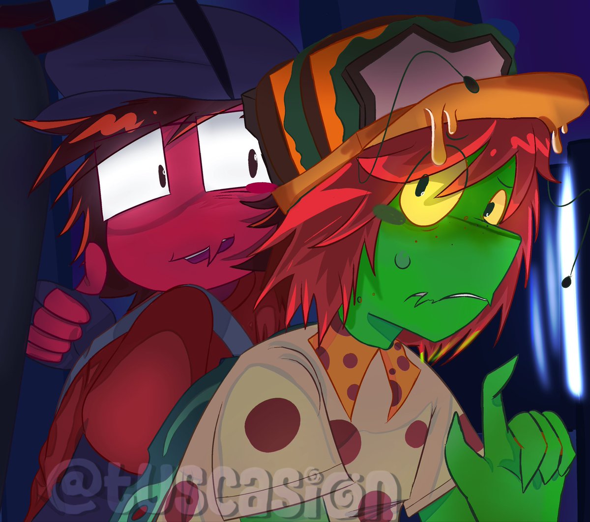 tuscasion's tweet photo. yayyy i finished my manton art !!! #manton #FUNHOUSE https://t.co/C0KEZZOsDA