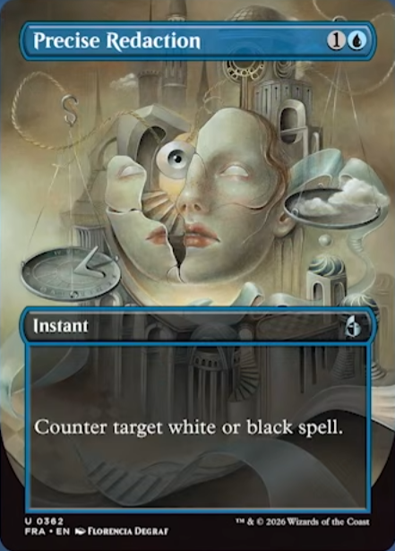 DimirUB's tweet photo. 白か黒である呪文1つを対象とし、それを打ち消す
ーー
MTG公式より https://t.co/0bDSYsw6Dn