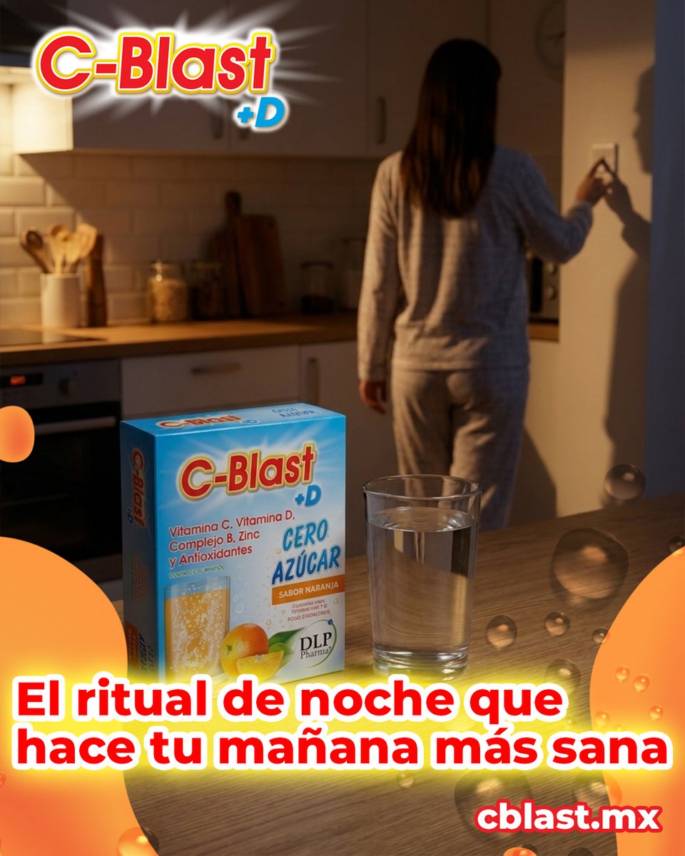 c_blastmx's tweet photo. La consistencia no empieza en la mañana. Empieza la noche anterior. 🌙

El truco más simple para no olvidar tu C-Blast+D:
La noche de antes, deja la caja junto al vaso en la cocina.

3 cajas por $180 → https://t.co/yGYJwhkQFs 🇲🇽

#vitaminaC #suplementoalimenticio #salud #cblast https://t.co/k2jEUztZ3U