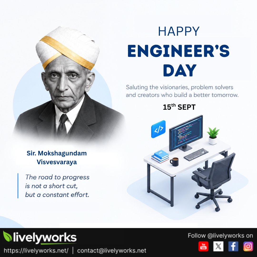 livelyworks's tweet photo. Building dreams. Solving challenges. Creating the future. Happy Engineer's Day
Take a look at our products :
https://t.co/qUR0RUkJnG
#livelyworks #creativesolutions #products #scripts #businesssolutions#Happy Engineer's Day https://t.co/ScHiQMlnP5