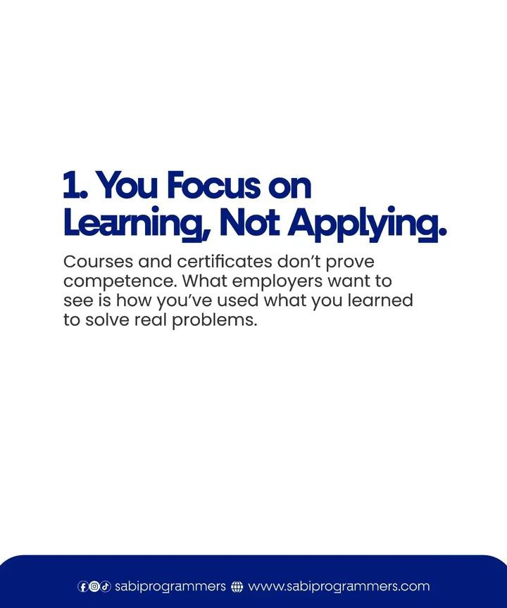 SabiProgrammers's tweet photo. These are the Harsh Truths Why Employers Ignore Your CV

You’ve got skills. But employers keep scrolling past you. Here’s how to change that

Register for any of our tech skills 

And also learn how you can make your skills markable to employers https://t.co/Ytd97RWSqP