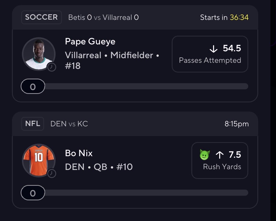 preety_picks's tweet photo. 🏈⚽ Three plays on the board tonight 🔒

MNF (DEN vs KC) + La Liga (Betis vs Villarreal)

❤️ if you’re tailing

#SportsBetting #PrizePicks #Underdog #NFL #Broncos #Chiefs #LaLiga #BettingTips #FreePicks #BettingTwitter #PicksOfTheDay #TailMe #Gambling𝕏 #SGP https://t.co/55gJtGQapr