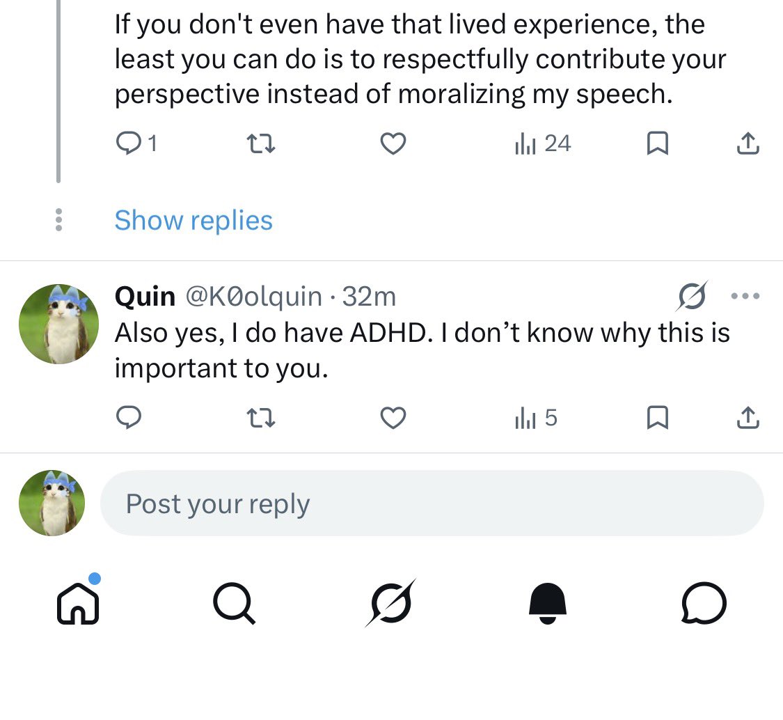 K0olquin's tweet photo. @Anduin1357 @lyricarapbattle @p4649naaaaaa No, I’m talking about the second part, not your perspective. Where you said we have other issues that are undiagnosed (and a little bit of where you said we “act like drunks”) 

And I did so, you just didn’t see it. https://t.co/WeBM6DzyPs