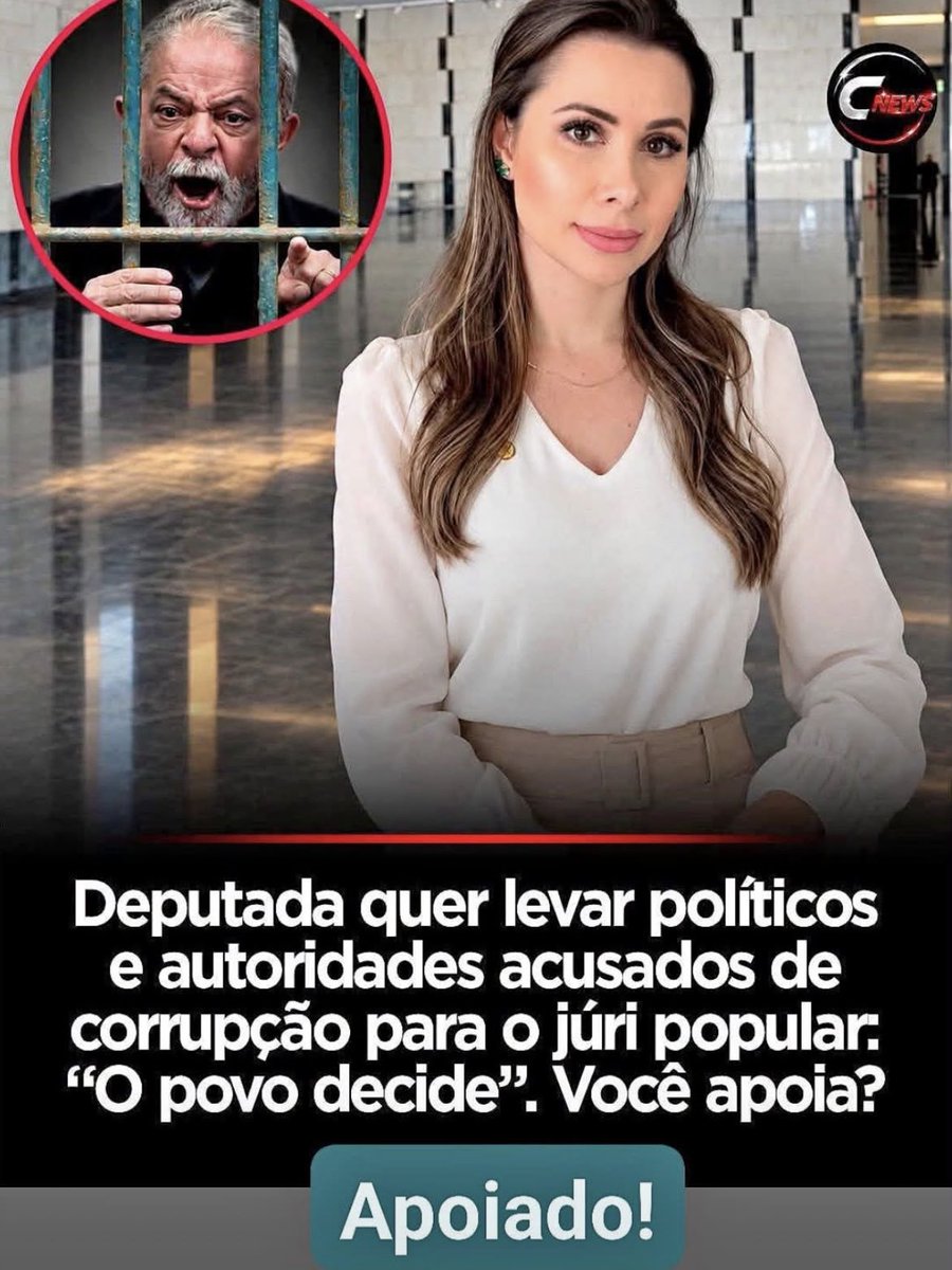 CamilaDiretax's tweet photo. Finalmente um proposta que colocará os corruptos na cadeia. https://t.co/0ectl3nQS9