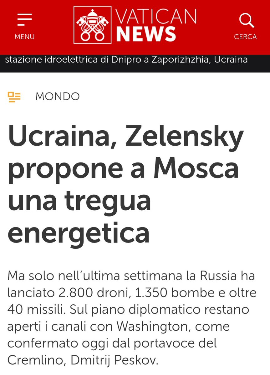 francescoproia's tweet photo. Era aprile, e Zelensky proponeva a Mosca una tregua energetica.
Ovviamente venne rispedita al mittente.
Adesso Trump lo chiede a Zelensky.
Un pagliaccio 🤡 https://t.co/VxksU064dl