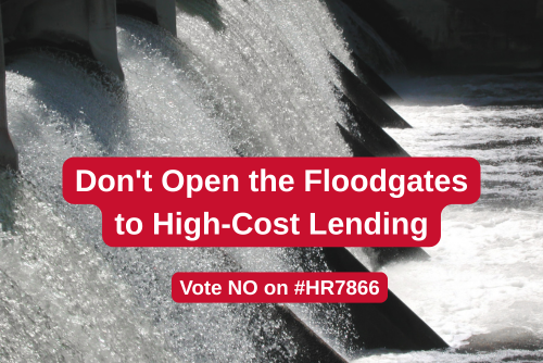 NCLC4consumers's tweet photo. H.R. 7866 would end states' ability to enforce their own interest-rate limits on loans made by out-of-state banks. The result would be more financial distress &amp; fewer protections against triple-digit interest rates.

Congress must vote NO on #HR7866. #StopTheDebtTrap @CRLONLINE https://t.co/gh1id3PIc9