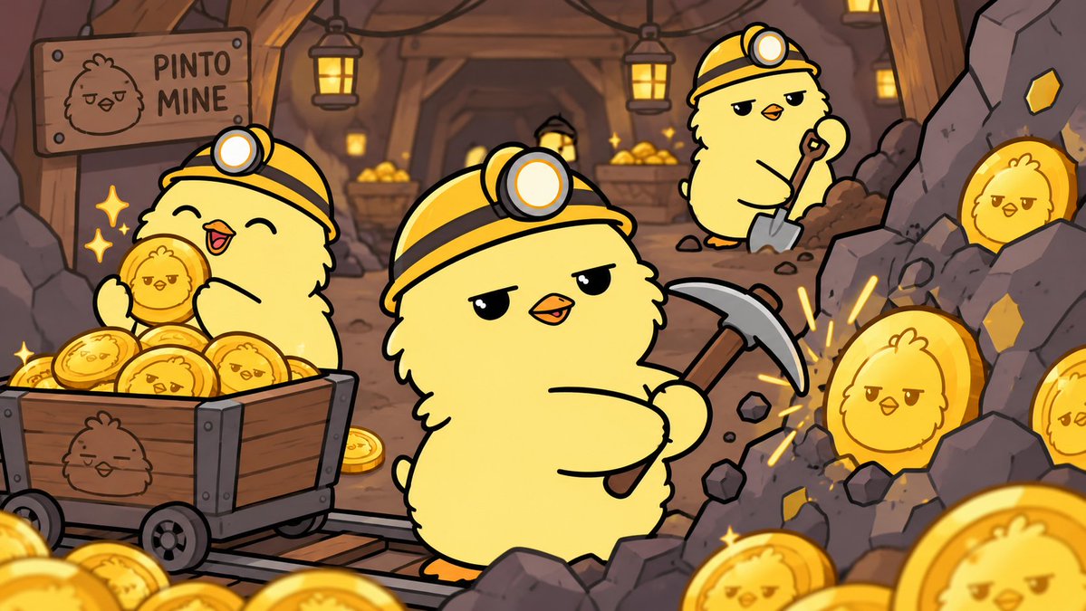 PINTOSolana's tweet photo. $PINTO Mining is coming soon, along with the PBattle upgrade!

You’ll be able to assign your NFTs to mine $PINTO for you while you’re away.

Put your best NFTs to work and let them keep mining while you’re AFK! ⛏️🐥

#SOLANA #MEMECOINS #CRYPTO https://t.co/xAwijX7OSU