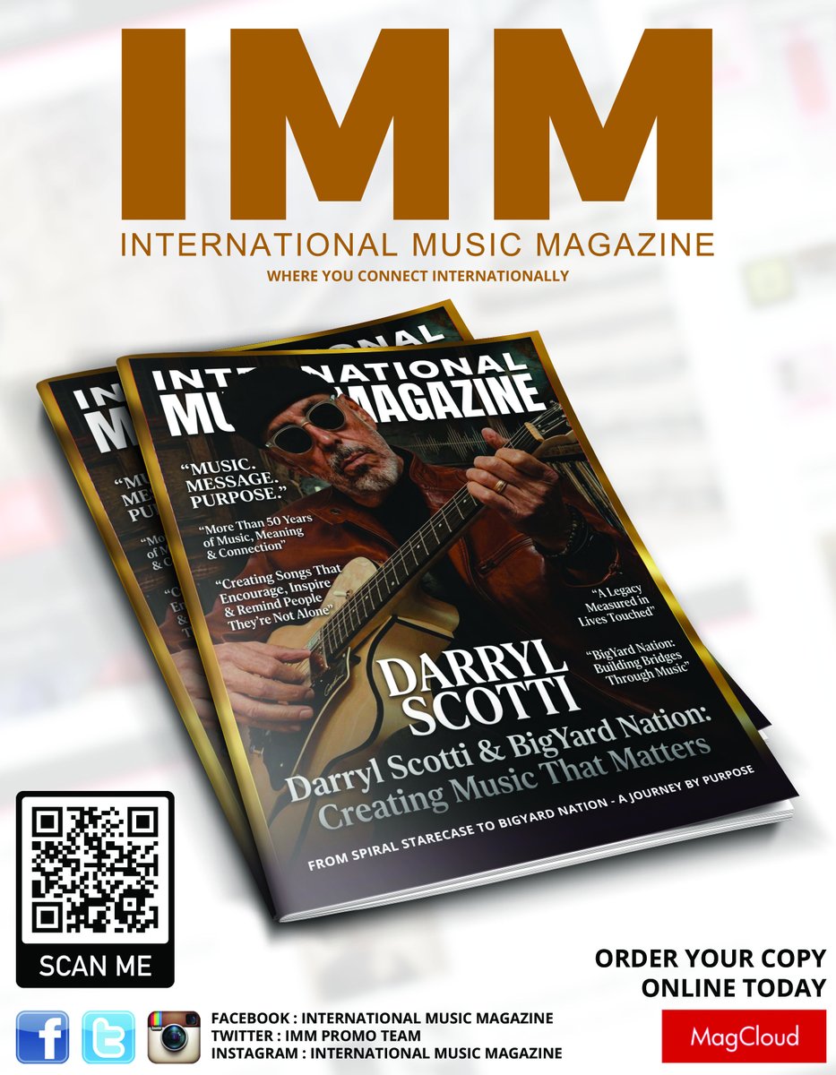 bigyardnation's tweet photo. Darryl Scotti and Big Yard Nation featured in International Music Magazine 🎶  This feature celebrates the stories, purpose, and connection behind it all. Scan the QR code to order your copy today.

#DarrylScotti #BigYardNation #InternationalMusicMagazine #IndependentMusic https://t.co/g3l4l55axH