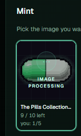 pillsdotfun's tweet photo. The Original pill has been minted, going to be adding to the floor price from the vault now

https://t.co/E6QIJTri0h https://t.co/J25DBHX0lH