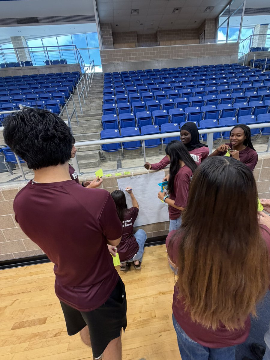 MrsCoachMojica's tweet photo. Our @JMHS_Rams working to get ready for this yearβs Student Leadership Summit this morning!
Shoutout to @Coach_POrtega for starting our first LiA meeting of the year talking about Leading the Culture on Campus! #RamPride #RamFamily https://t.co/MtgAHc33eb