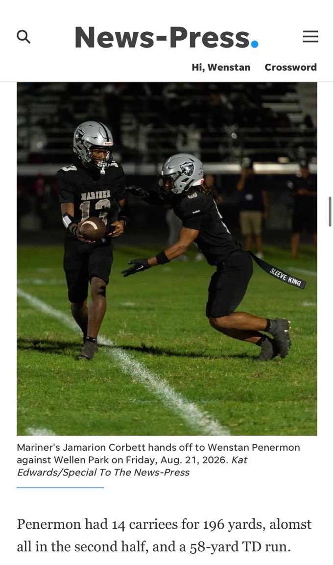 wenstanW1's tweet photo. Blessed to be named one of the News-Press week 4 top performers 🙌🏾. This only the beginning #Oneway🔱 https://t.co/fUCBLmWv9Q