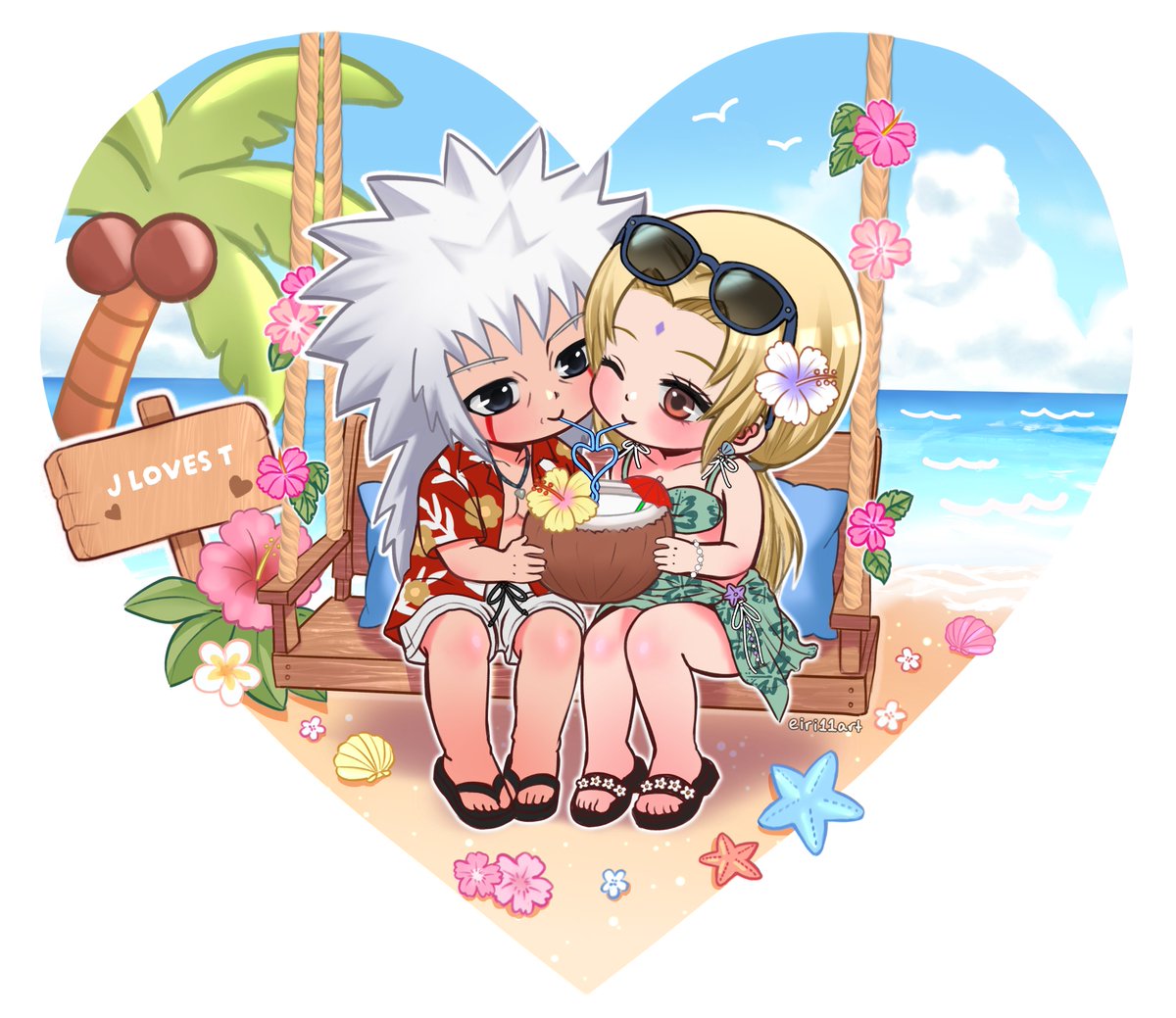 jiratsudaily's tweet photo. a lil summer lovin' before it ends, and that's definitely NOT coconut water they're drinking ☀️🌴 https://t.co/OU9CcEEajv