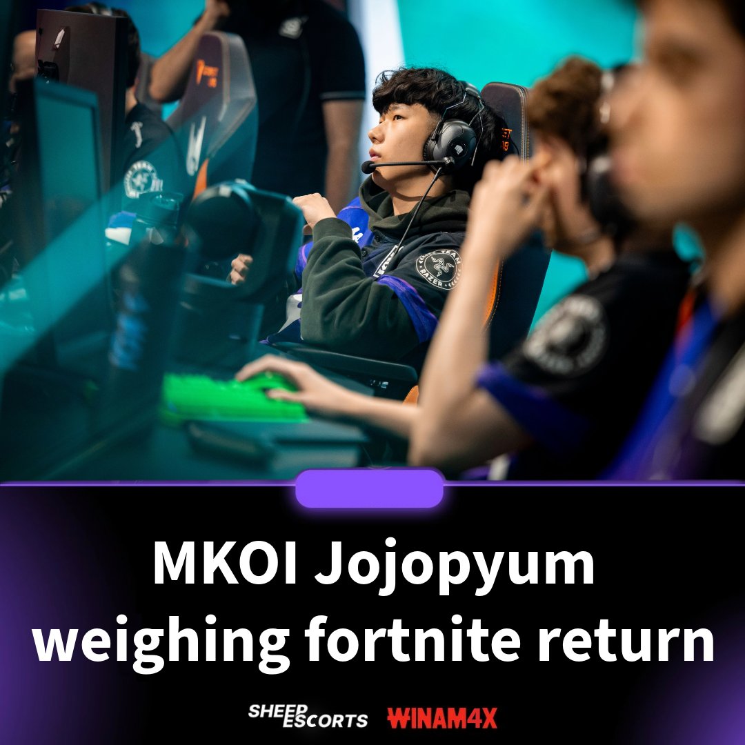 Jakose22's tweet photo. 🚨[RUMOUR] Despite renewal reports, MKOI Jojopyun🇨🇦 is reportedly stalling talks after year of poor results.

Sources suggest that if he fails to get strong results this year, the mid laner is considering stepping away from league to revive his Fortnite career.

Developing story. https://t.co/IC7m48XAal