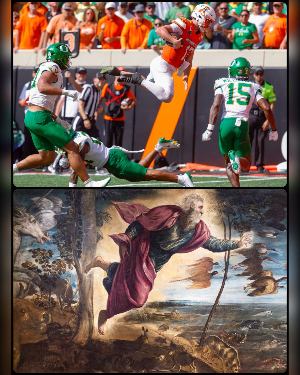 ArtButSports's tweet photo. The Creation of the Animals (flipped), by Tintoretto, 1550-52, 📸 by @mikesimonsphoto https://t.co/p37WdMl9r1