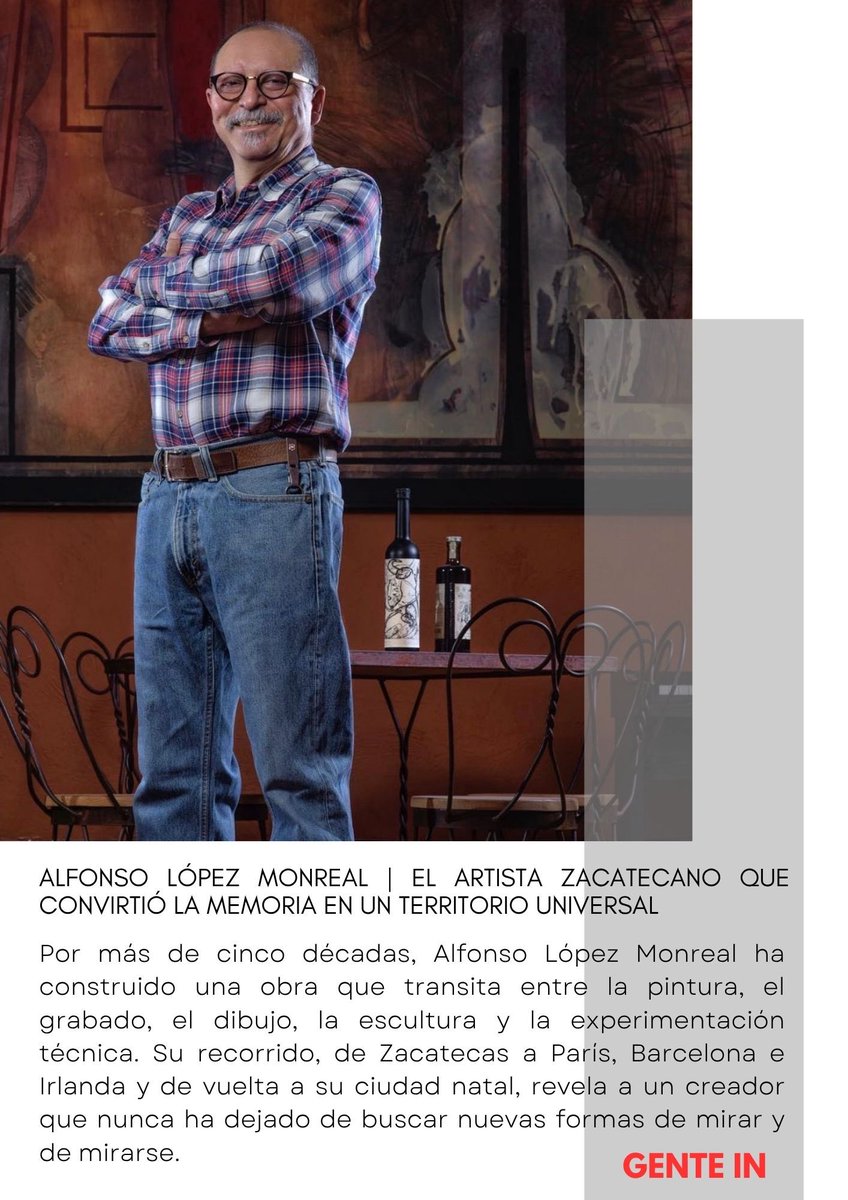 GenteIn's tweet photo. Alfonso López Monreal | Un laberinto hecho de memoria | El artista zacatecano que convirtió la memoria en un territorio universal https://t.co/1Ll5vRB3RH