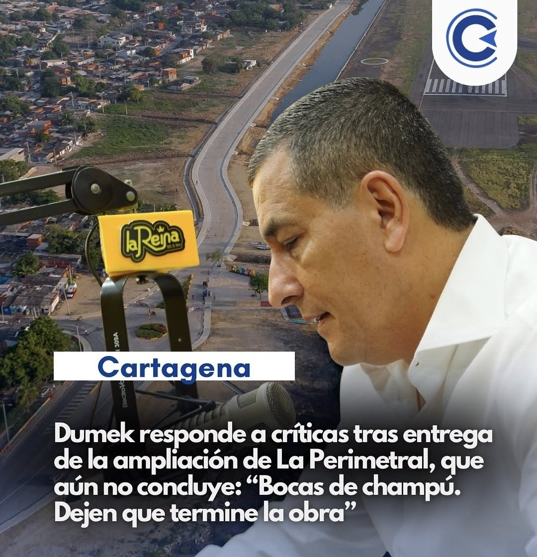 dumek_turbay's tweet photo. Los mismos de siempre pensando con el deseo. Rogando porque a Cartagena le vaya mal para señalar. Es un anhelo tan perverso como mezquino mediado por la ambición política y unos cuantos 'likes'. 

A esos pregoneros del desastre, que nunca aparecieron cuando en Cartagena NO pasaba nada, y dejaban los hospitales, los CDI y las vías sin terminar -a propósito, todos esos elefantes blancos los TERMINAMOS Y ENTREGAMOS en mi gobierno-, decirles que se van a quedar con las ganas de ver una obra inconclusa, que ya hayamos entregado

Sobre la ampliación de La Perimetral hasta el 7 de Agosto, una obra que muchos prometieron, nunca hicieron y que tras décadas de espera nosotros estamos ejecutando, decirle a los interesados que el pasado sábado lo que hicimos fue habilitar su paso por cuestiones de movilidad. Como dicen los ingenieros, se dio en un uso un tramo. 

Ahora, para llegar finalmente a la carrera 17, nos hacen falta 218 metros de vía, y en eso estamos, porque hay una situación de invasiones u ocupación irregular que estamos tramitando y finiquitando para poder avanzar, terminar y entregar la obra a satisfacción, tal como fue proyectada. 

Buenas tardes.