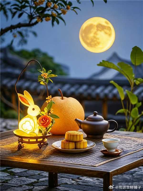 XaN7aaFyo's tweet photo. [Today's lanterns glow brighter, mooncakes are sweeter, and every wish I hold is for you. Happy Mid-Autumn Festival! ]， https://t.co/8MFiBP1XAO