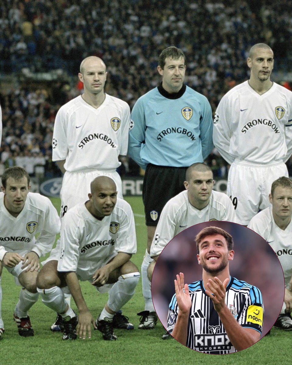 AwayDaysFB's tweet photo. Tonight, Leeds will face Newcastle and more interestingly their new player Nico Gonzalez...

Nico is the son of Deportivo legend Fran, who was Deportivo’s captain the night Leeds famously beat them 3-0 in a Champions League QF...

That match was April 4th 2001, Nico was born on January 3rd 2002, exactly 9 months minus 1 day later...

Nico Gonzalez essentially exists in this world because Leeds knocked his father out of the UCL... 🤯