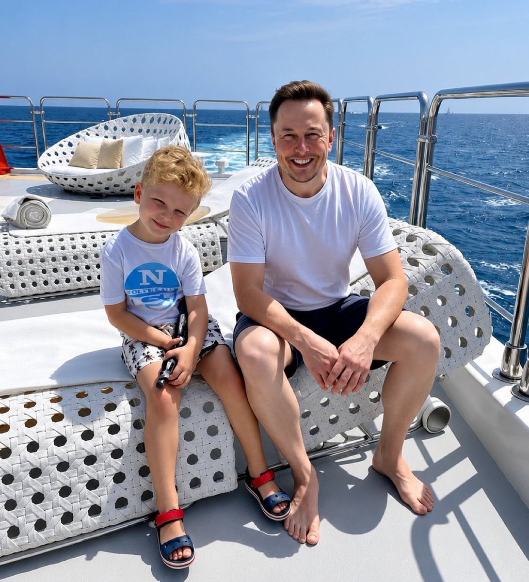 future_0365's tweet photo. 🔥 You get 24 hours on this yacht with Elon Musk. 

What's the first question you're asking him? 

A) Future of AI 🤖 
B) Mars plans 🚀 
C) Tesla secrets ⚡ 
D) His biggest regret 🤔 https://t.co/Gx1lZBbWVm