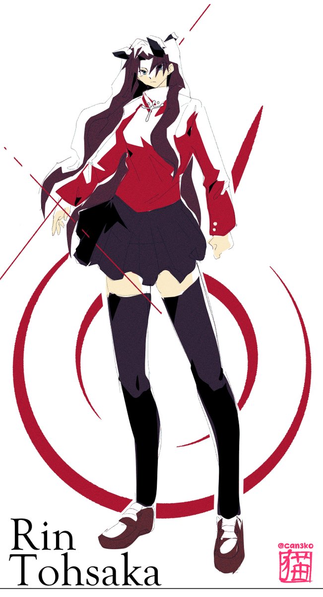 Can3ko's tweet photo. Rin Tohsaka 💎 https://t.co/HNX9ofEHGv