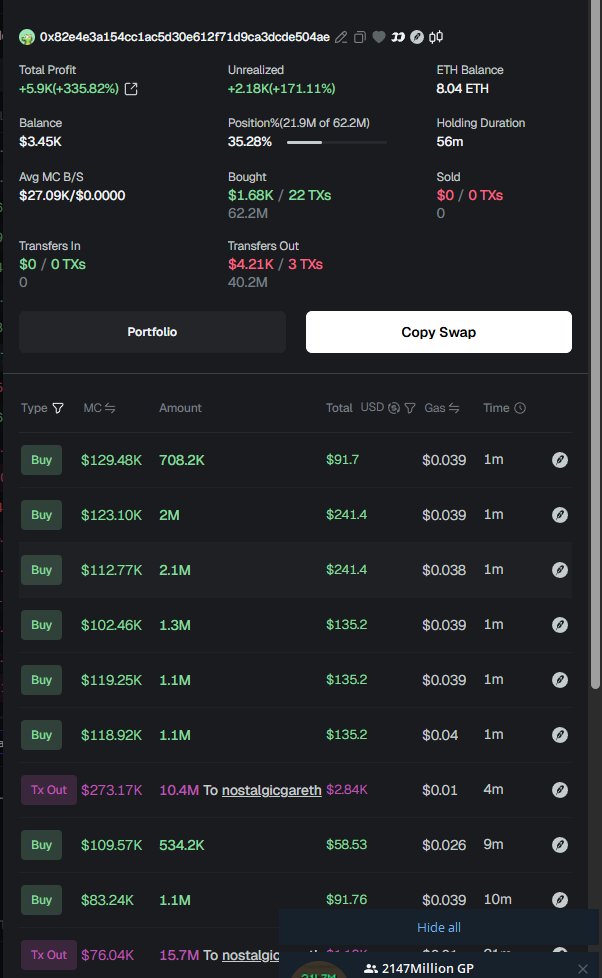 King_Memento's tweet photo. Dear Robinhood trenchers, 

If you see a coin devved from @Nostalgicgareth just run away, it's 1000000% a scam and larp.

0x5fc7a86b2C84c42deA5b37e3145B93c816dA315c

He already rugged one tripad,

and now launched another one and somehow fomo heat caught up- 

0xccedc1a562601ee9749ec7c759be6f76ccf60435

He's such a stupid dev that he literally transfers out from Dev wallet to his personal and sells lmfao.

You are all so stupid tbh im at loss of words, not even a good project crossed 100k today and this went to 300k.

If you know anyone from Solana ask them who nostalgic gareth is.

Simple