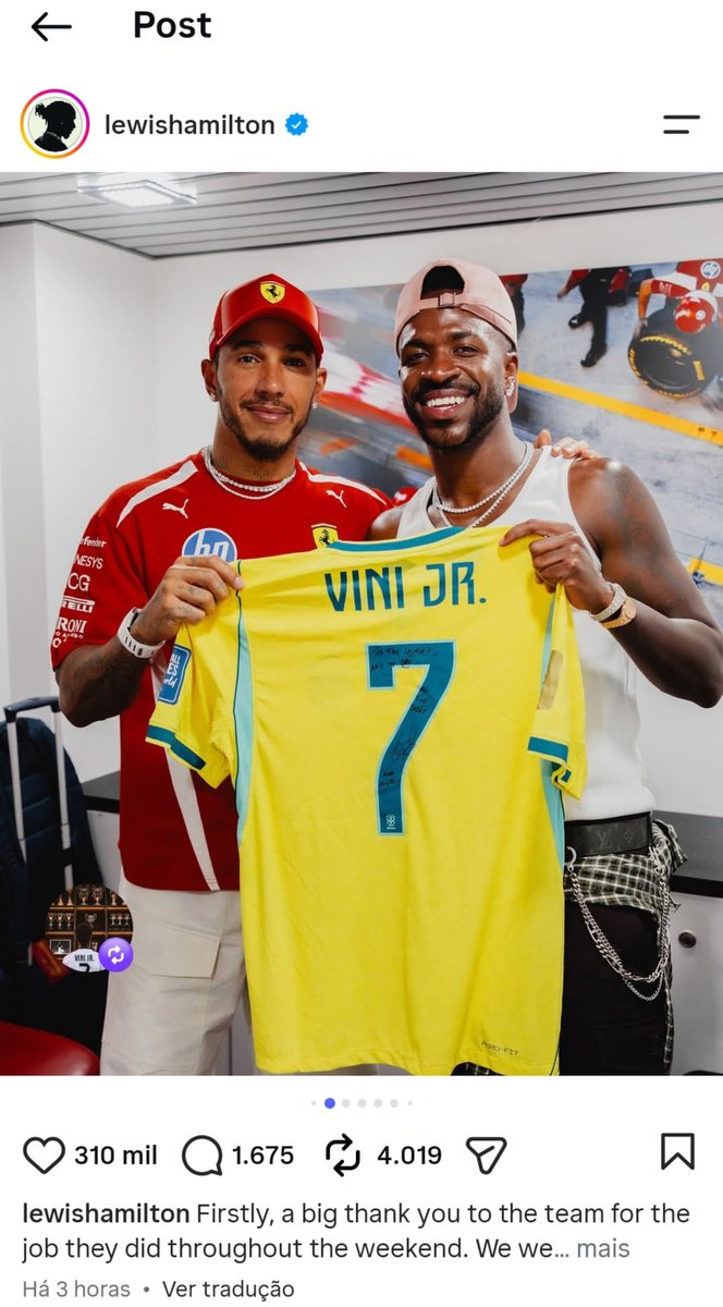 brurdgx's tweet photo. E a Virgínia que marcou o Lewis Hamilton ele não repostou, não curtiu e ainda postou no próprio perfil só ele é o Vini, sem biscoito pra trambique https://t.co/r95YKkoBt4