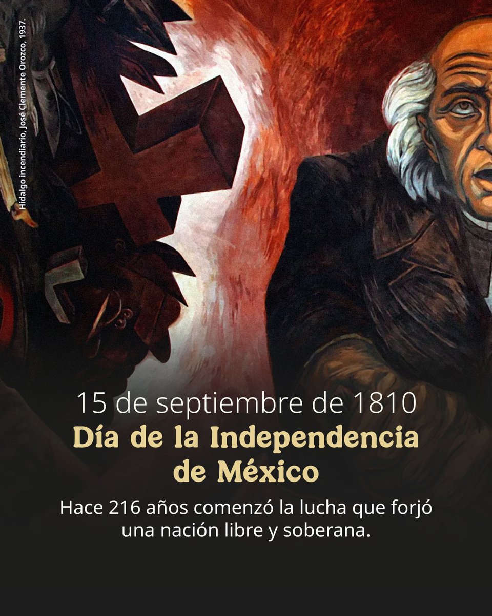 STPS_mx's tweet photo. Hace 216 años, alzamos la voz para conquistar nuestra libertad. Hoy, esa misma fuerza nos une para defender nuestra soberanía.

Y por segunda ocasión, una mujer encabezará desde Palacio Nacional el Grito de Independencia. ✊🏽

Juntas y juntos, gritemos con ella: ¡Viva México! 🇲🇽🕊️ https://t.co/x4aJEMHnSP
