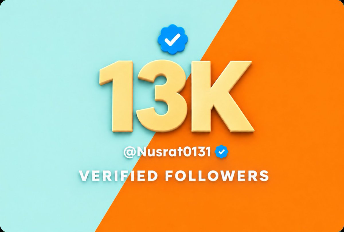 Nusrat0131's tweet photo. If you need 13K active verified followers ❓ 

You just say 🫵 like support ❤️🙋

We are all united and supporting each other right now. 🤝🔥 https://t.co/X7kFFDozB1