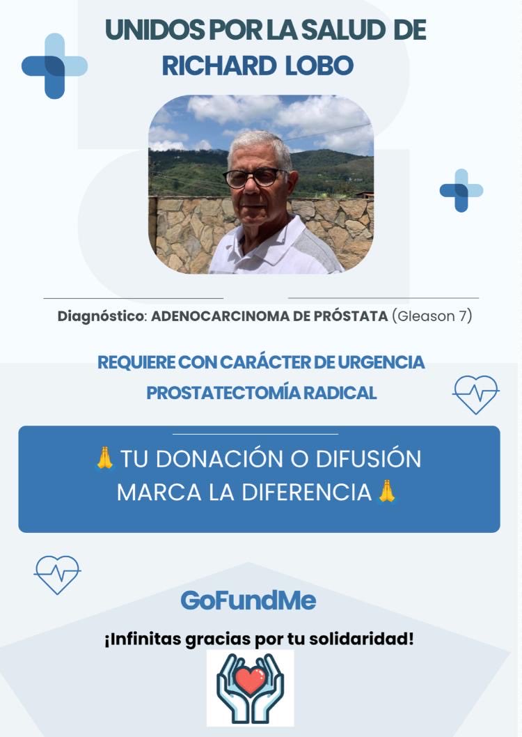 EduCastillo96's tweet photo. Para mi suegro🙏 Hoy necesitamos de tu ayuda para Richard, quien debe someterse a una cirugía urgente y tratamiento postoperatorio.

Cada aporte y cada RT/compartida cuenta. ❤️

👇 Dona aquí:
https://t.co/hQQXOagEKv

¡Gracias por apoyar y difundir! 🙏 https://t.co/6ClIrBJlC2