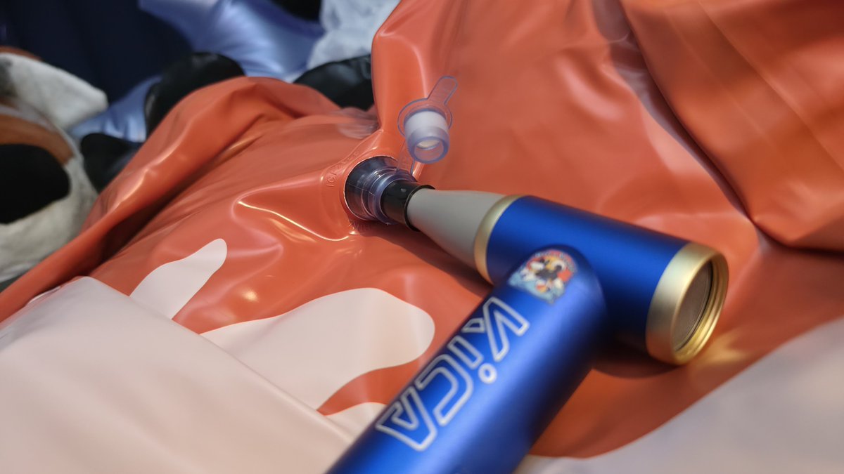 TrebleHusky's tweet photo. Gotta love the smell of fresh new pooltoy ✨️💙✨️ https://t.co/xBKhwp0cOF
