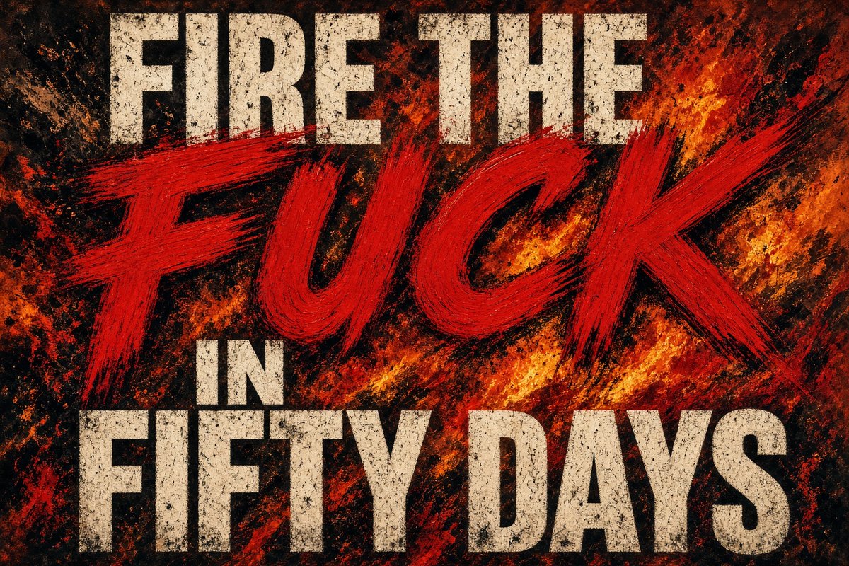 mjfree's tweet photo. FIRE THE FUCK IN FIFTY DAYS
FIRE THE FUCK IN FIFTY DAYS
FIRE THE FUCK IN FIFTY DAYS
FIRE THE FUCK IN FIFTY DAYS
FIRE THE FUCK IN FIFTY DAYS
#BlueWaveIn50Days https://t.co/DzHuUjOeR1