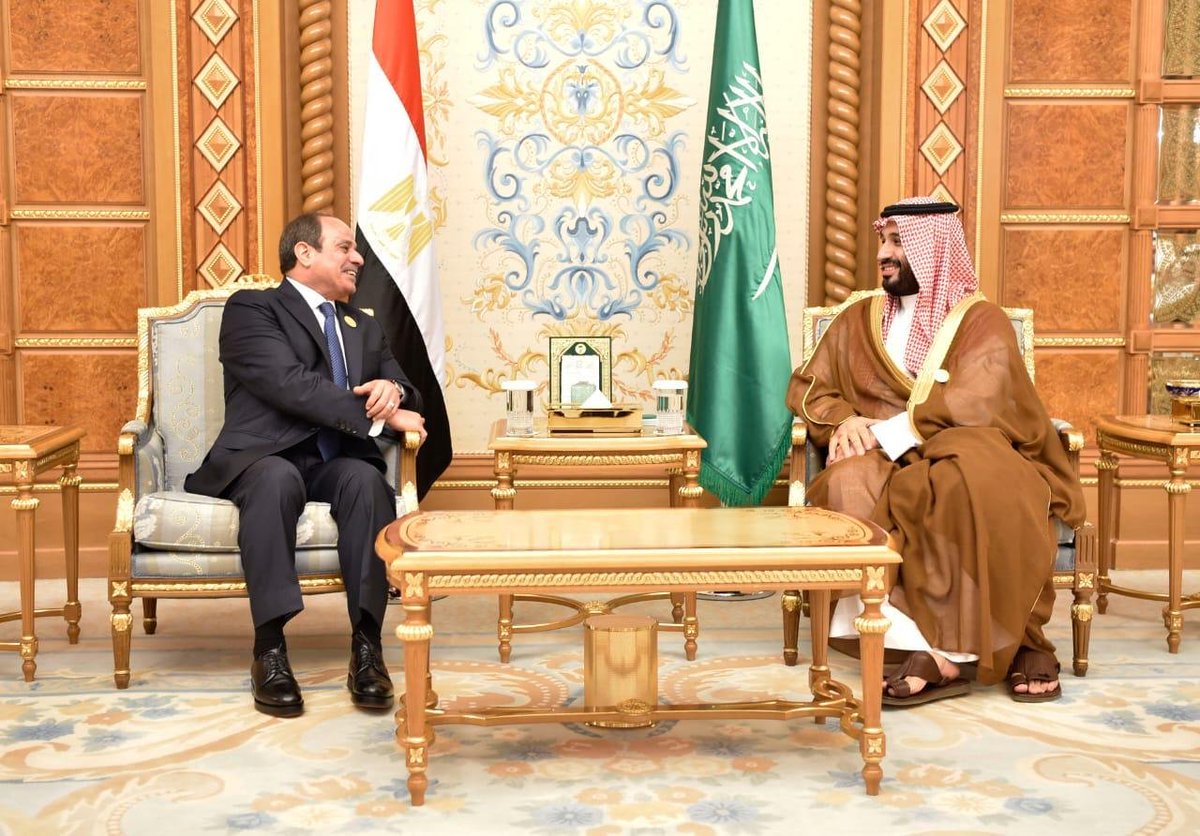 khaledmahmoued1's tweet photo. The Egyptian presidency officially announced that President Abdel Fattah El-Sisi will receive tomorrow Crown Prince Mohammed bin Salman bin Abdulaziz Al Saud, Crown Prince and Prime Minister of the Kingdom of Saudi Arabia, on an official working visit of critical importance given the rapid developments unfolding in the region.

According to the presidential statement, the visit's program includes a bilateral meeting between the two leaders, followed by an expanded round of talks involving the delegations of both countries, before the President hosts a luncheon in honor of Egypt's esteemed guest.

The anticipated Egyptian-Saudi summit aims to explore ways to strengthen bilateral relations and elevate joint cooperation across various fields, alongside conducting high-level coordination and exchanging views on the latest regional and international developments of mutual interest, amid widespread anticipation of Cairo and Riyadh's pivotal role in supporting regional stability and managing the burning crises in the region.