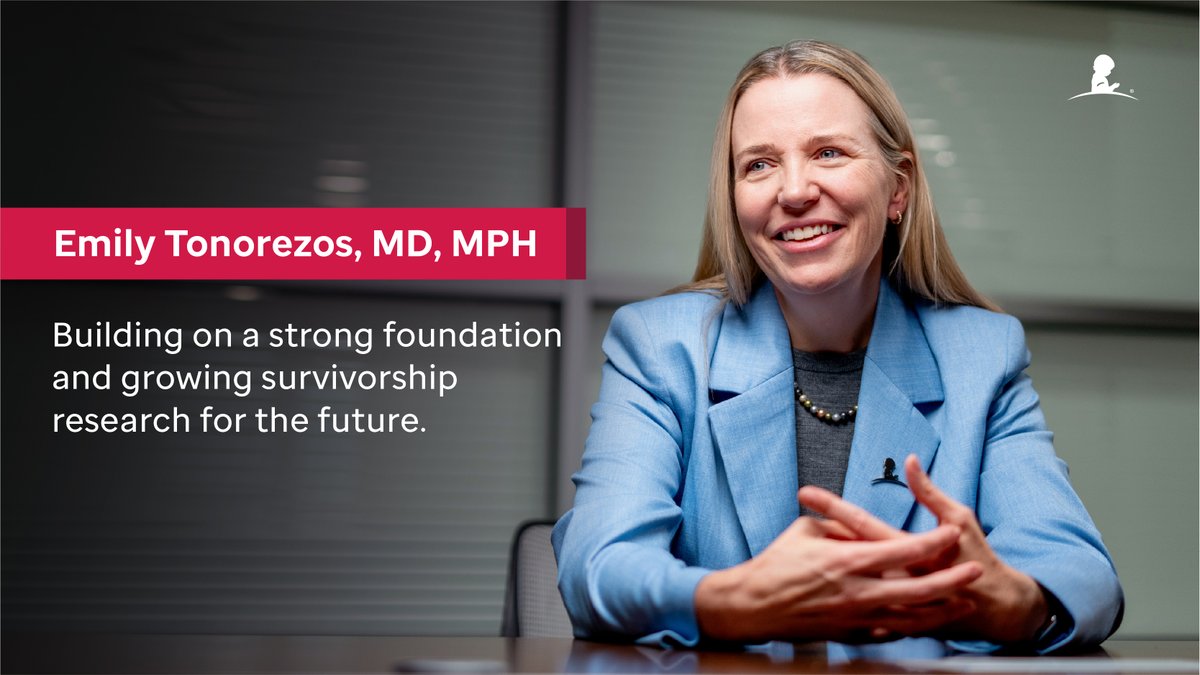 StJudeResearch's tweet photo. Emily Tonorezos, MD, MPH, incoming director of the Division of Cancer Survivorship, is motivated to help shape the future of survivorship science at St. Jude.

“This work should always be guided by the people we are trying to help — survivors and their families,” Tonorezos said. https://t.co/ItUxklLzVD