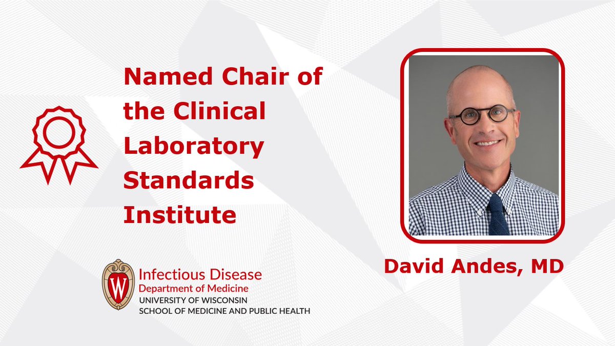 uw_infdisease's tweet photo. Congratulations to @davidrandes on his recent appointment as Chair of the Clinical Laboratory Standards Institute! https://t.co/XTpIanARAD