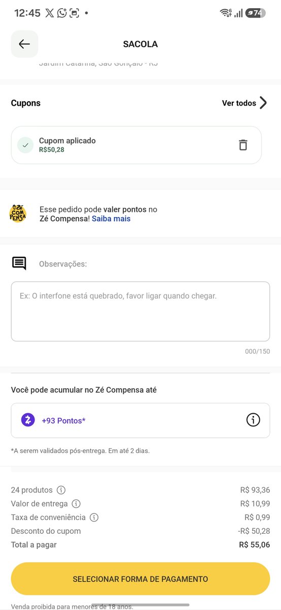 Izacmatoss's tweet photo. @UrubuTT_ Eu quero a zero, mas não tá aparecendo para pegar dois pecks, como prometido. https://t.co/8vJtpuv8UI