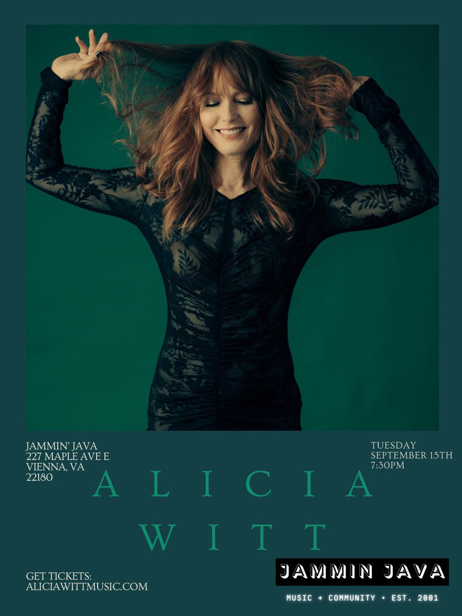 aliciawitty's tweet photo. Thank you to @FairfaxTimes for this wonderful feature on Between Heaven and Earth and our upcoming show at @jamminjava on September 15th at 7:30pm.
Can't wait to spend the evening with you, get your tickets below. ✨

https://t.co/rn1MN9nzy6 https://t.co/N9ql9YF0mb