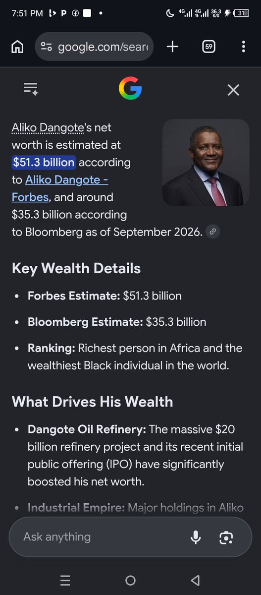 david_ebom634's tweet photo. @AlikoDangote net worth would hit $100 B before the end of 2027 https://t.co/JP3eGgsmdU