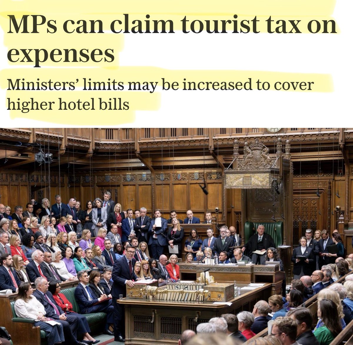 Artemisfornow's tweet photo. This is Labour! … YOU pay tourist tax but THEY WONT! 

They believe they are better than you! You must be taxed, subdued and controlled!

Whilst they take the trappings of money and power and pretend they are equal. 

I don’t think so. https://t.co/Y7p244qt8J