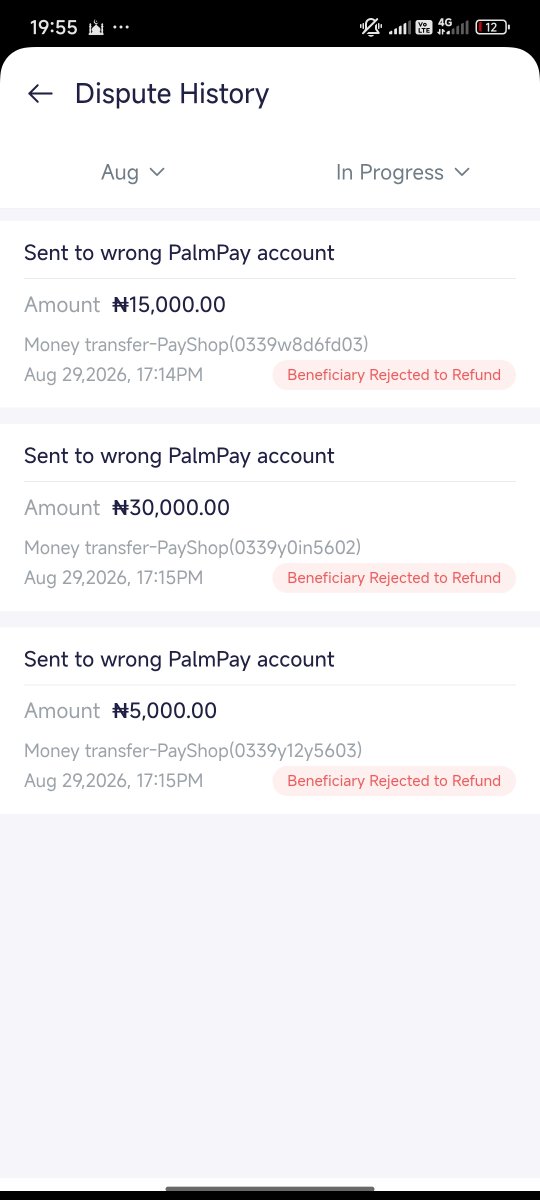 Ibrahim83665541's tweet photo. @palmpay_ng I have done that even been to your office and your agent raised the dispute again along with the court order but here is the error response. https://t.co/WnKVIUaINv