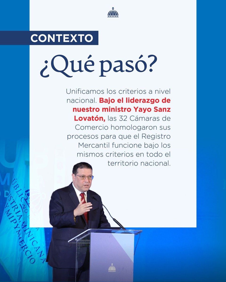 MIC_RD's tweet photo. Este nuevo paso fortalece un entorno empresarial más ágil, confiable y preparado para generar más oportunidades de crecimiento e inversión.

🙌 Seguimos transformando la manera de hacer negocios en República Dominicana. 🇩🇴

#MICM #RegistroMercantil #Empresas24H https://t.co/A1QDrvc5mN