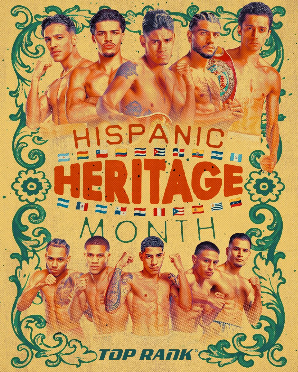 trboxing's tweet photo. Honoring heritage that runs deep in the heart of boxing. 

Happy #HispanicHeritageMonth 💥 https://t.co/GD8ki4NwbV