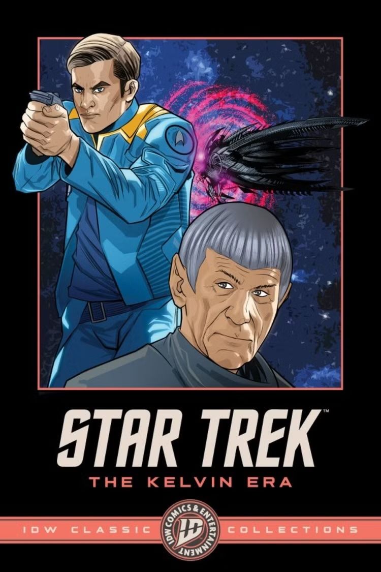 screenrant's tweet photo. IDW Publishing has announced that on November 17, 2026, it will return fans to the world of the 2009 movie with #StarTrek: The Kelvin Era! ⭐️

Available for $13.99 at release, the 360-page special collection will be brought to life by the creative talents of Mike Johnson, Tim Jones, Alex Kurtzman, Roberto Orci, David Messina, and Giovanna Niro in a portable 6 x 9 format.

Read More: https://t.co/5oA57iaXCW