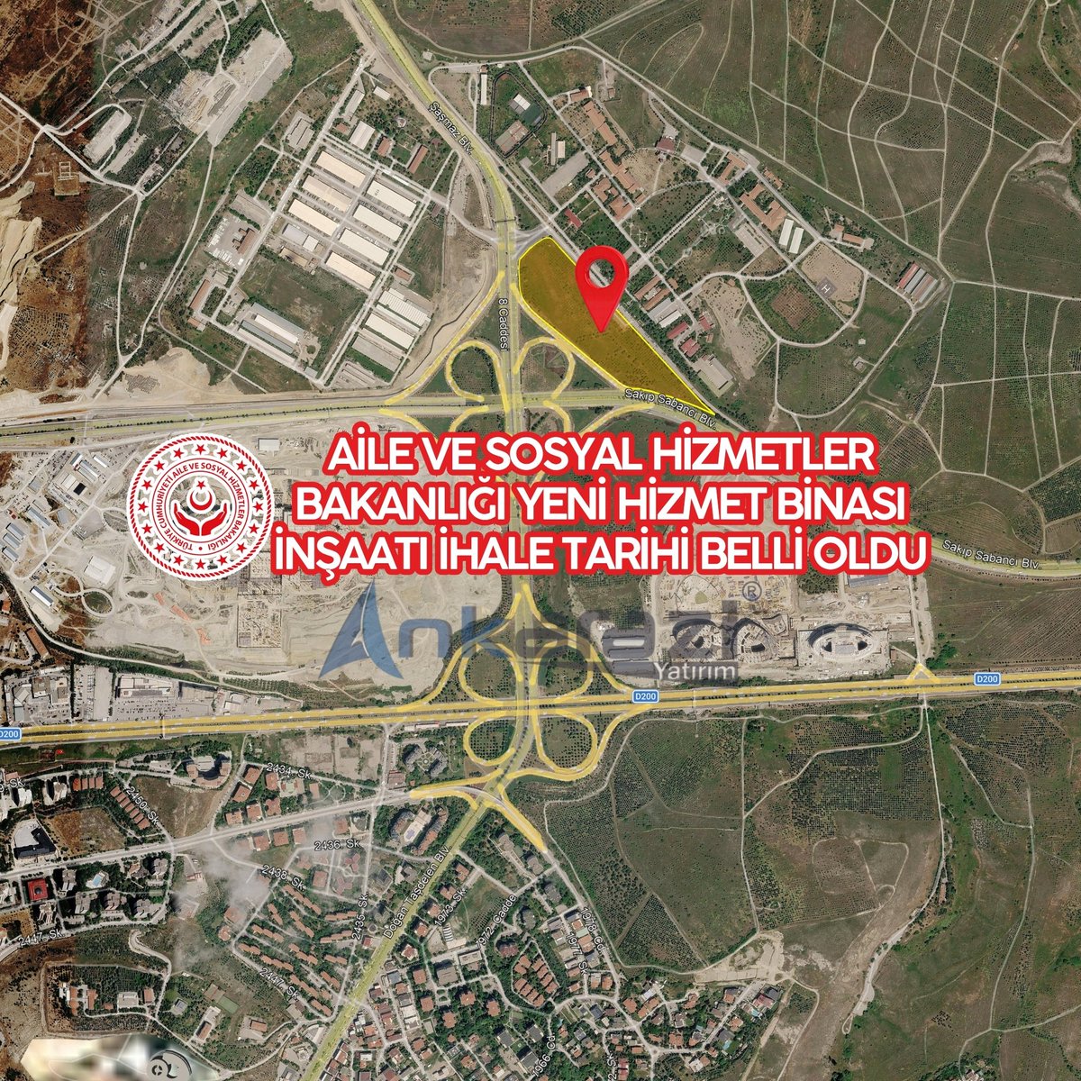 Ankarazi06's tweet photo. Aile ve Sosyal Hizmetler Bakanlığı Yeni Hizmet Binası İnşaatı, İhale Tarihi Belli Oldu...

https://t.co/RVmpENdaIo https://t.co/k6A19P2j9R