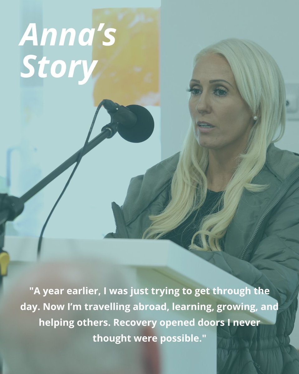 CoolmineTC's tweet photo. "A year earlier, I was just trying to get through the day. Now I'm travelling abroad, learning, growing, and helping others."
Anna's recovery journey has taken her from Ashleigh House to becoming a Recovery Coach, Support Worker.
Recovery opens doors.
#RecoveryMonth #coolmineTC https://t.co/QoJTr8CFRU