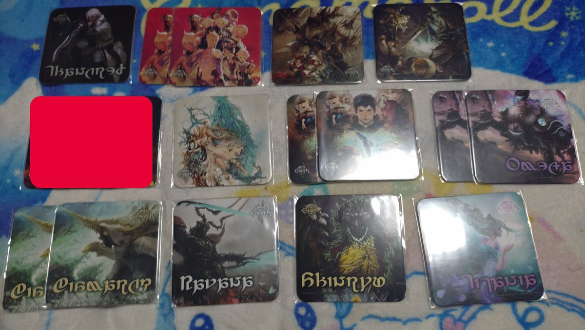 mioray_'s tweet photo. 【交換】ff14 エオカフェ エオルゼアカフェ コースター ランダムコースター ポストカード 選べるジョブコースター

求：画像3枚目or12周年エレンヴィル

譲：画像1.2枚目 クルル

サンクレッド以外は2:1、3:2等複数提供可能です。
郵送のみ。ツイフィ不要。
検索からでもよろしくお願いします。 https://t.co/gTa7dyZu4W