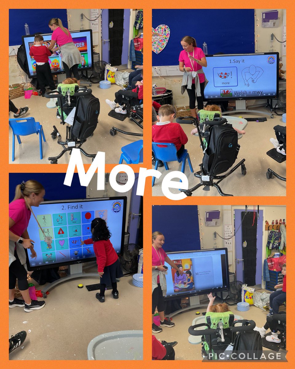 YsgolHenFelin's tweet photo. Sophie introduced YHF’s new #YHFCOREconnect programme today in Enfys. Lovely engagement as we explored the word of the week ‘more’ #YHFENFYS https://t.co/Bp13T3HtpC