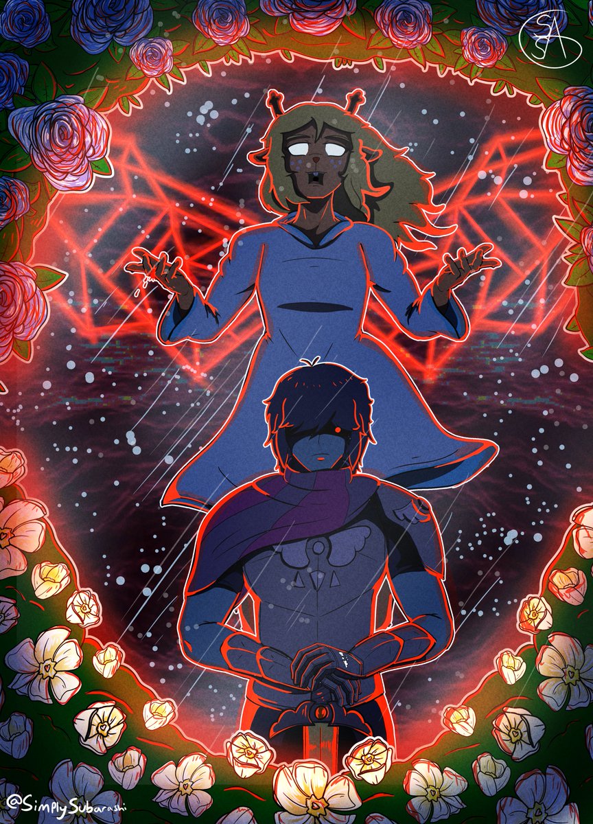 SimplySubarashi's tweet photo. "The Path of Magnolia and Rose"

#kriselleㅤ #noelle #kris #deltaruneㅤㅤㅤ #deltarunefanartㅤ https://t.co/Y2OOrt9fwE